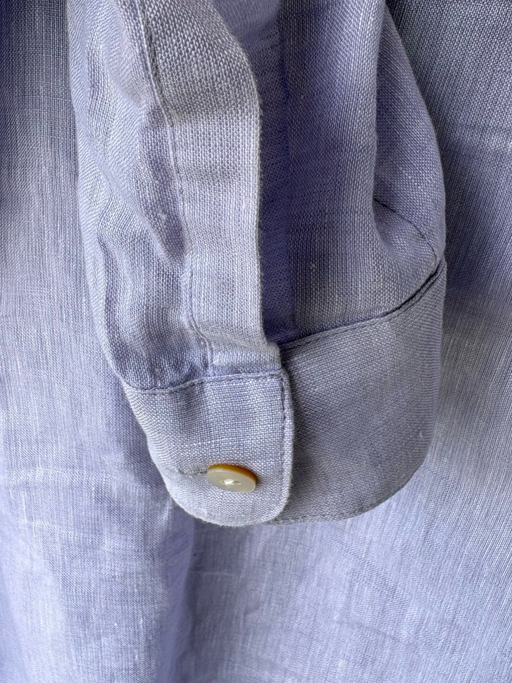 J Jill Love Linen Oversized Button Down Shirt Size MediumLavender - Picture 8 of 16